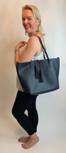 Load image into Gallery viewer, Lux Contrast Tote Bag (various colours) - chichappensboutique