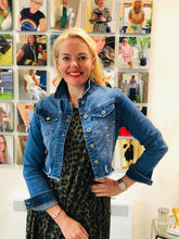 Load image into Gallery viewer, Cropped Denim Jacket - chichappensboutique