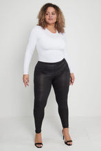 Load image into Gallery viewer, Extra Chic Black Croc Leggings - chichappensboutique