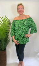 Load image into Gallery viewer, Animal Print Bardot Top (various colours) - chichappensboutique