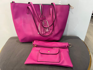 Lux Contrast Tote Bag (various colours) - chichappensboutique