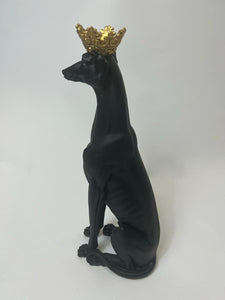 Dog Sculpture with Crown - chichappensboutique