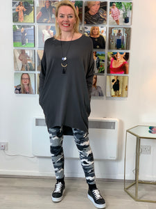 Essential Longline Long Sleeve T-Shirt (various colours) - chichappensboutique