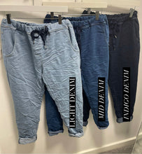 Load image into Gallery viewer, Luxe Essential Denim Trousers (various colours) - chichappensboutique
