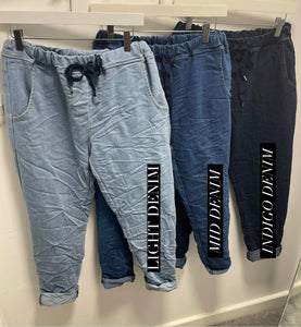 Luxe Essential Denim Trousers (various colours) - chichappensboutique