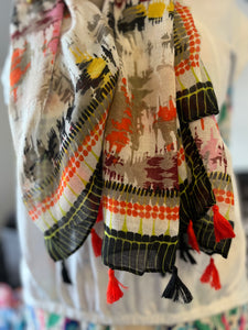 Multi-Tassel Scarf (various colours) - chichappensboutique