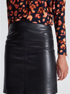 Sonder Soft Leather Mini Skirt BLACK - chichappensboutique